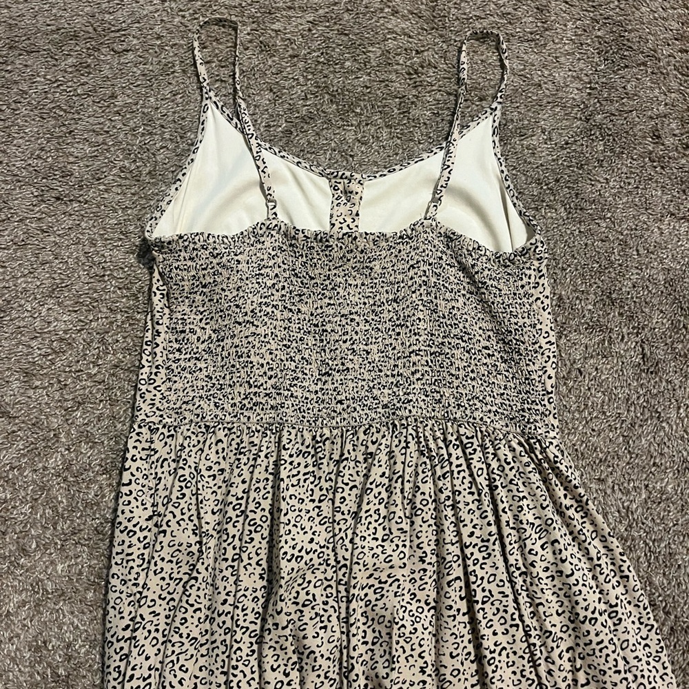 Women’s Cheetah Button-Front Festival Boho Indie-Sleaze Dress Size Medium - Picture 7 of 8